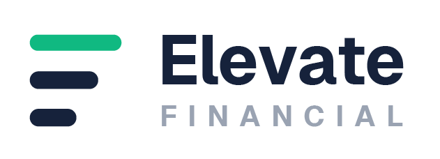 Elevate logo in full color on a pearl background.