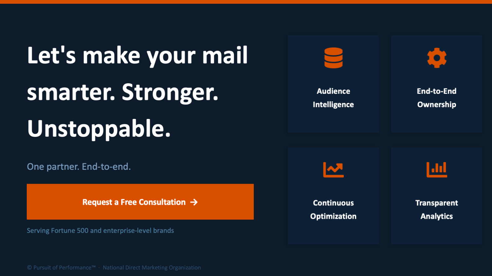Closing call-to-action slide: Let's make your mail smarter